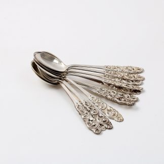 12 KAFFESKEDAR SILVER TELEMARK, L 11,5 CM