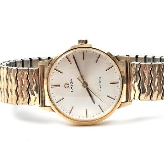 HERRUR OMEGA MEKANISKT UR, 14K I BOETTEN, GRAVYR