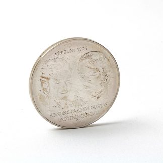 MINNESMYNT CARL XVI GUSTAF OCH DROTTNING SILVIAS VIGSEL 1976, 50KR