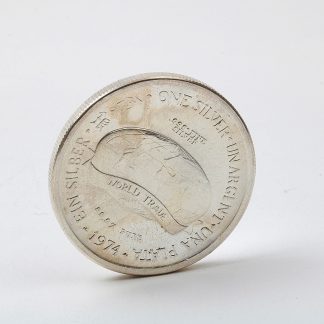 MINNESMYNT THE INTERNATIONAL SILVER TRADE UNIT, 1974, PURE 99,97