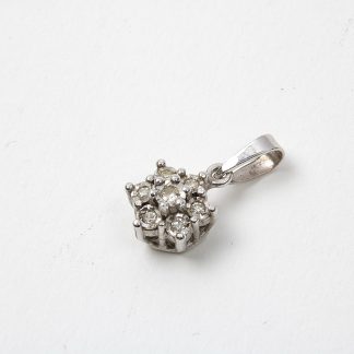 HÄNGE VITGULD MED DIAMANTER