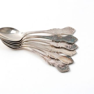 6 KAFFESKEDAR I SILVER, OLGA, 11 CM