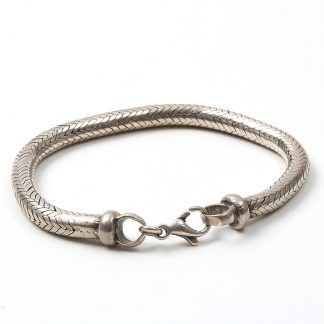 ARMLÄNK I SILVER, ORMLÄNK, L 20 CM B 0,6 CM