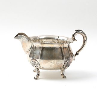 GRÄDDSNIPA I SILVER, H 7 CM B M HANDTAG 14 CM