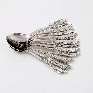 SILVER 12 KAFFE-SKEDAR CARMEN 10 CM