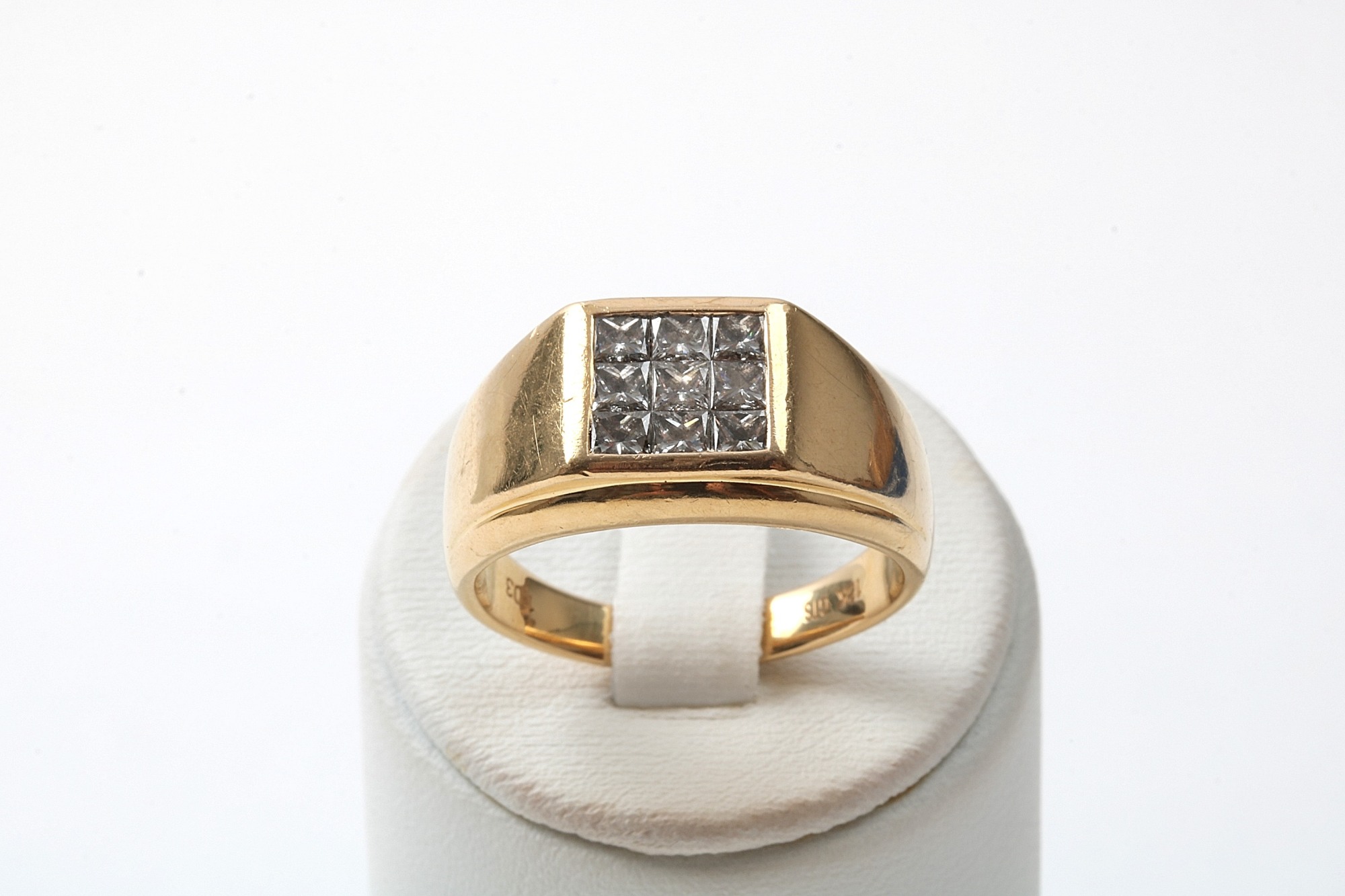 RING MED 9 PRINSESS-SLIPADE DIAM TOT. 1,03CT 20MM
