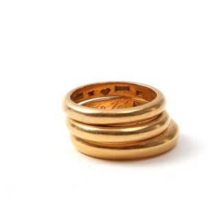 3 RINGAR SL MED GRAVYRER, 16,25MM OCH 17,5MM