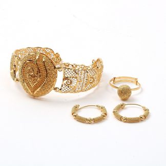 PAR ÖRHÄNGEN , 2 CM DELVIS STEL ARMLÄNK, REGLERBAR STORLEK, 14-17 CM RING MED KULA, REGLERBAR STORLEK, FRÅN 16MM