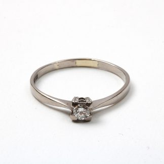 RING VG MED DIAMANT, 0,11CT , TILLV. 1967, 19,25MM