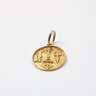 HÄNGE DEFEKT, OSTÄMPLAT GULD