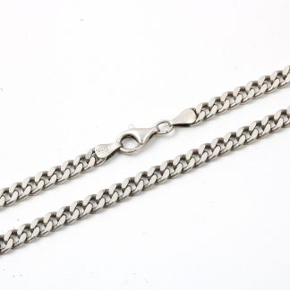 HALSKEDJA PANSAR I SILVER, L 48 CM B 0,5CM