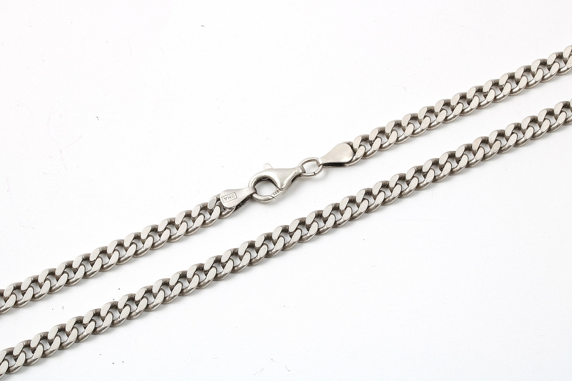 HALSKEDJA PANSAR I SILVER, L 48 CM B 0,5CM