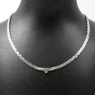 HALSSMYCKE I SILVER, L 42 CM B 4MM