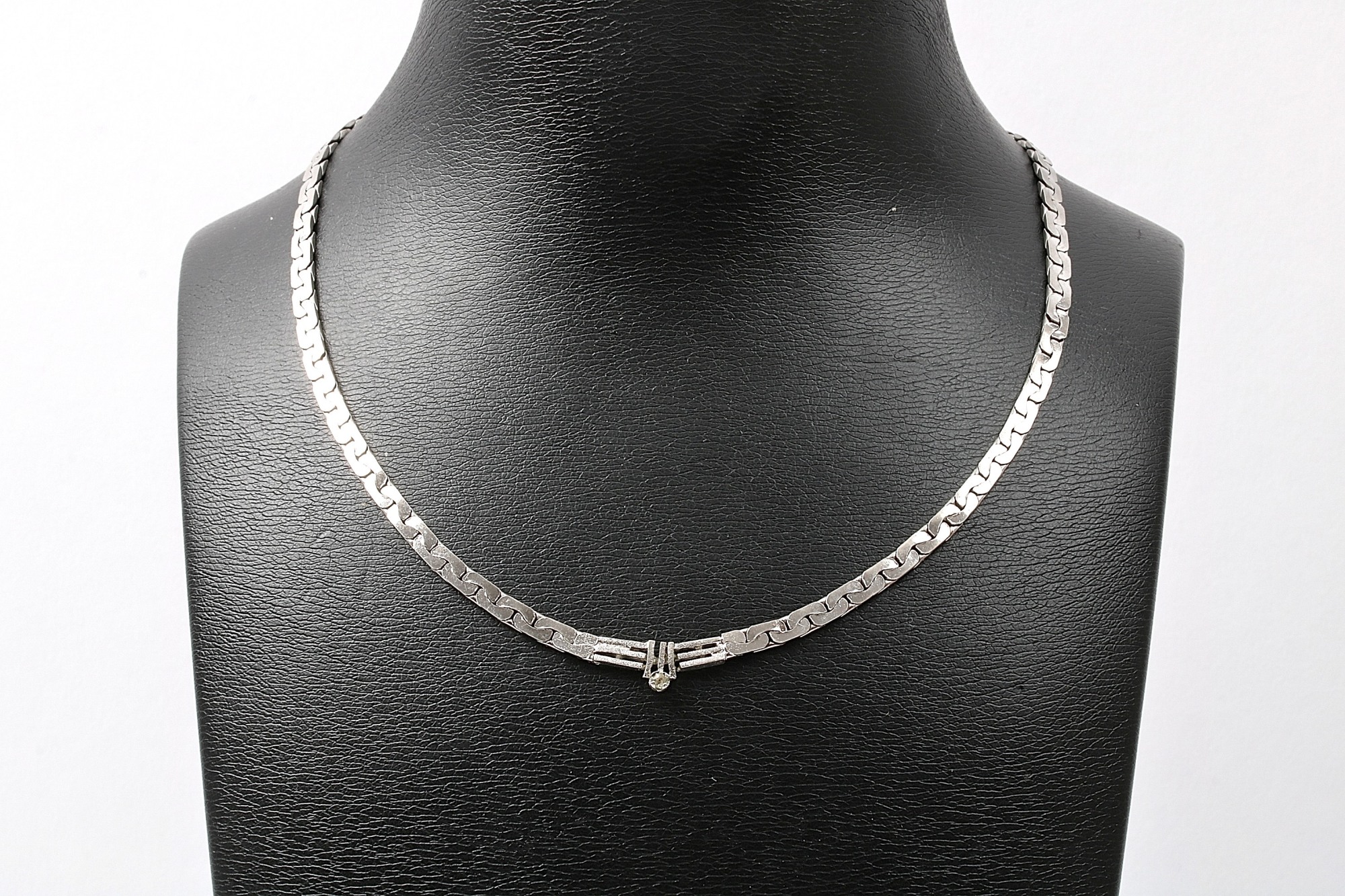 HALSSMYCKE I SILVER, L 42 CM B 4MM